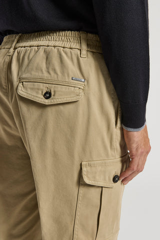 Cotton gabardine cargo chinos