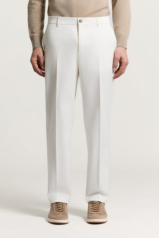 Pantalone chino in gabardina di cotone