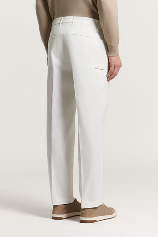 Pantalone chino in gabardina di cotone