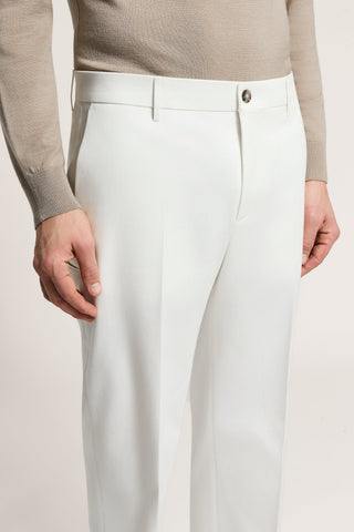 Pantalone chino in gabardina di cotone