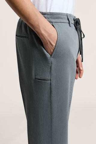Pantalone jogger in gabardina di cotone