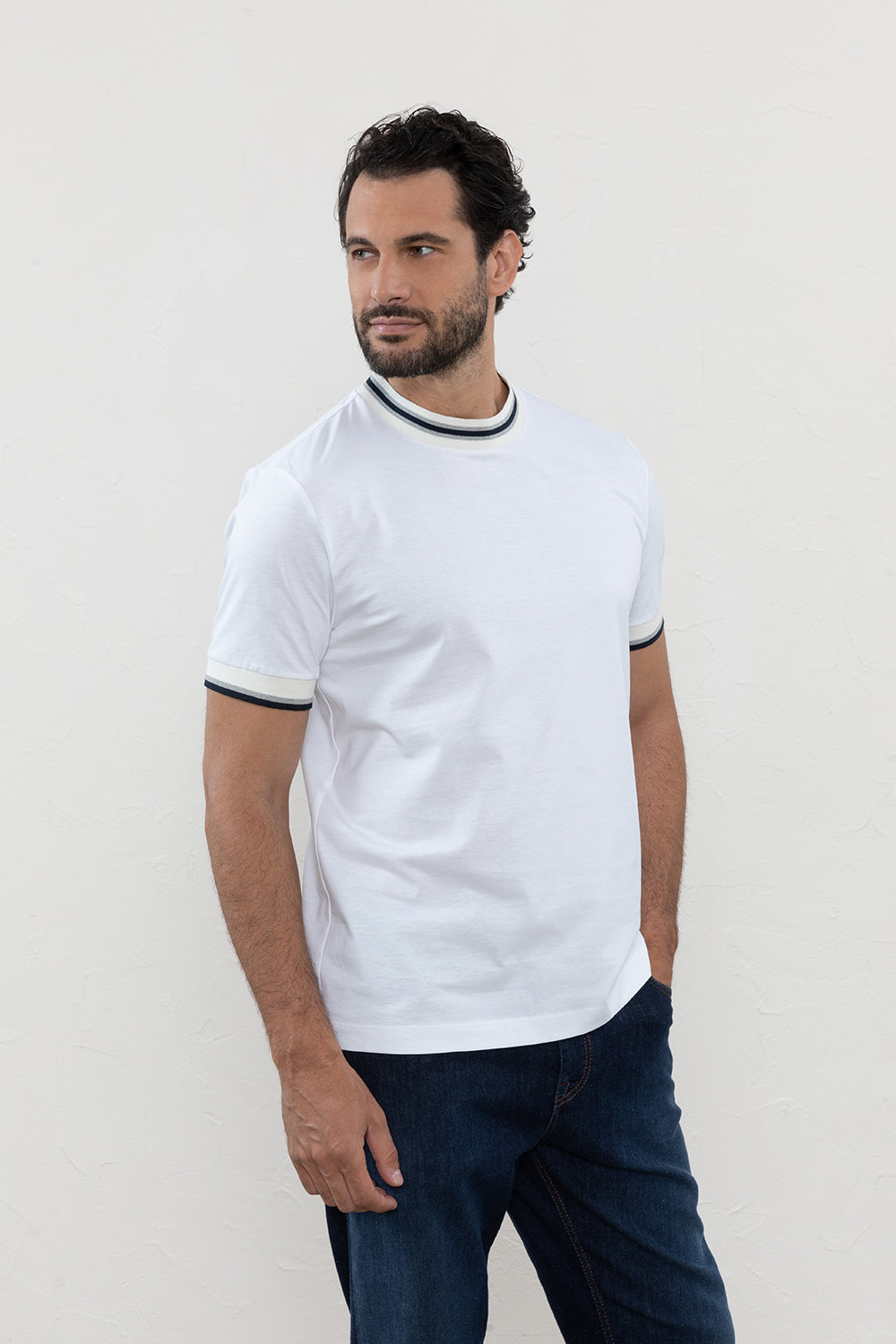 Peserico T-shirt in morbido jersey di puro cotone