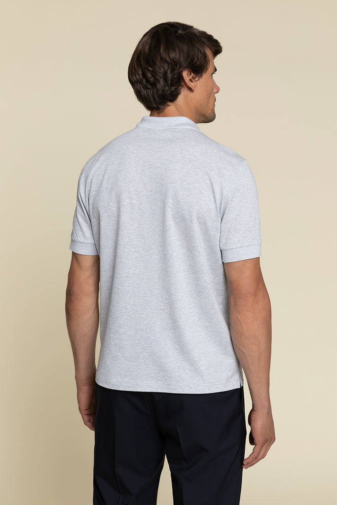 Pure cotton piquet yarn polo shirt  
