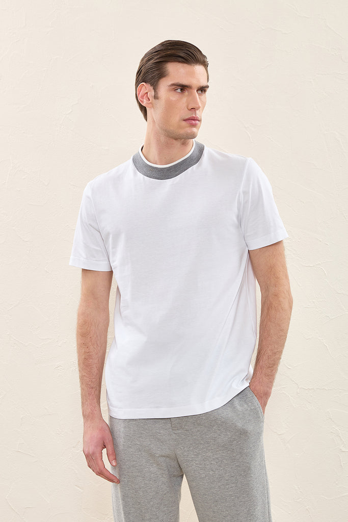Pure Mako cotton jersey T-shirt  