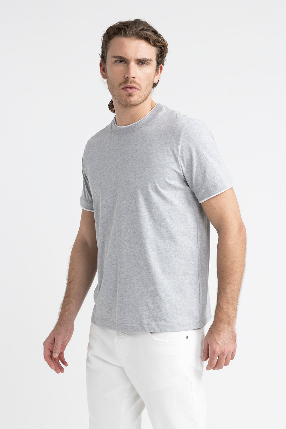 Peserico T-shirt in morbido jersey di puro cotone