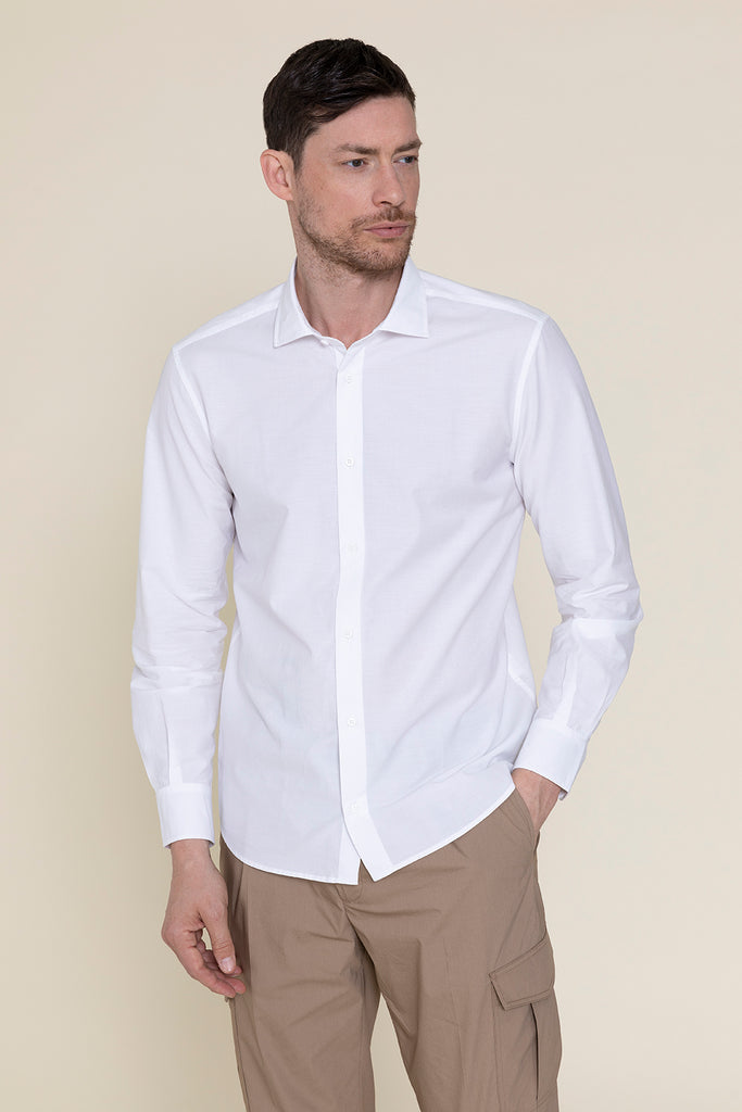 Casual shirt in washed cotton  
