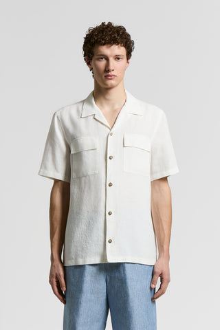 Camp shirt in tela di lino