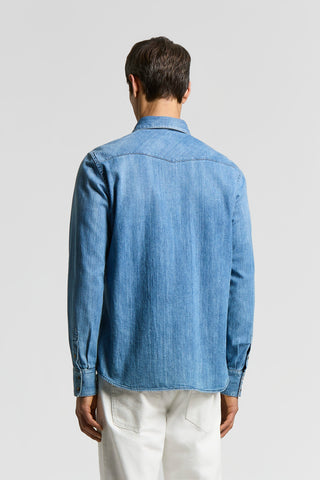 Camicia western in denim