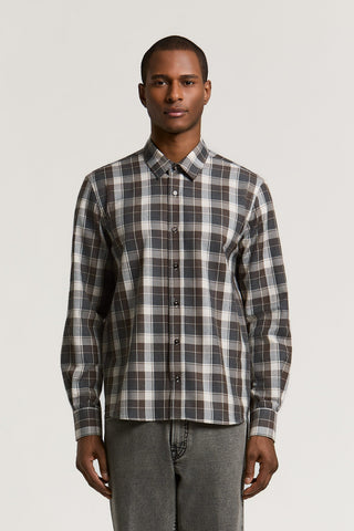 Camicia in flanella di lana e cotone