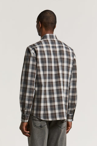 Camicia in flanella di lana e cotone