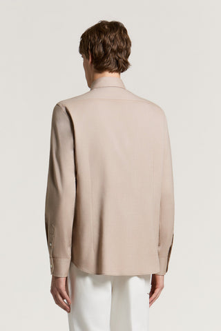 Camicia in flanella di cotone e lyocell