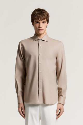 Camicia in flanella di cotone e lyocell
