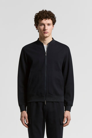 Cotton jersey bomber-style sweatshirt