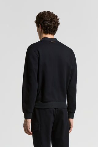 Cotton jersey bomber-style sweatshirt