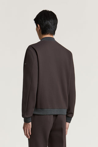 Felpa in interlock di cotone