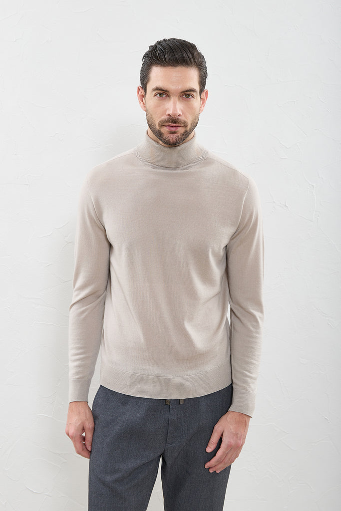 Pure wool turtleneck sweater  