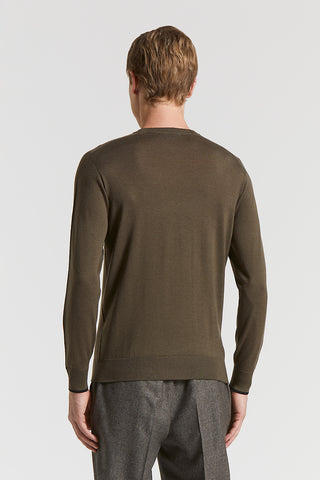 Wool crew-neck jumper