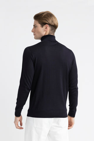 Pure new wool high neck sweater  