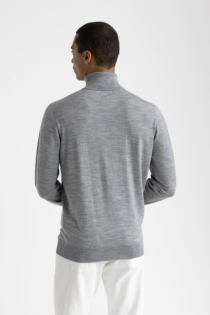 Pure new wool high neck sweater  