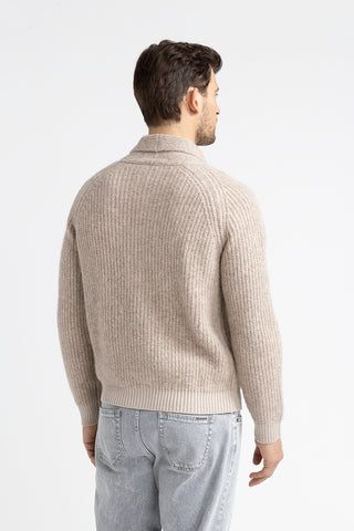 Merino wool and cashmere cardigan  