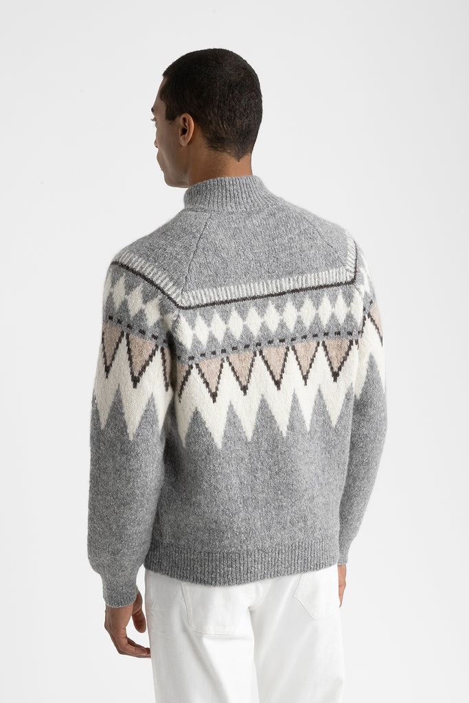 Knitwear in alpaca and cotton yarn  