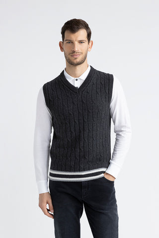 Wool and cashmere gilet  