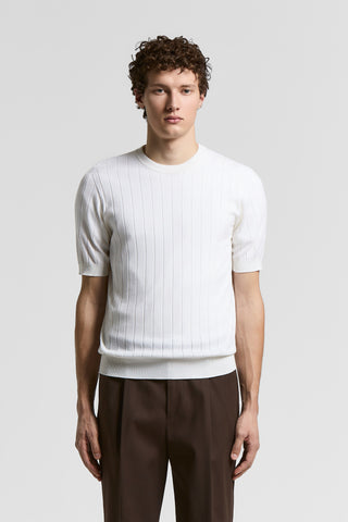 T-shirt in misto cotone e seta