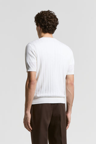 T-shirt in misto cotone e seta