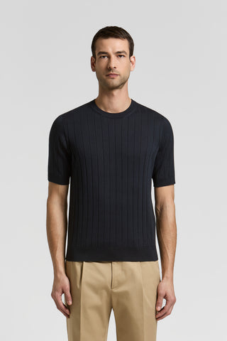 T-shirt in misto cotone e seta