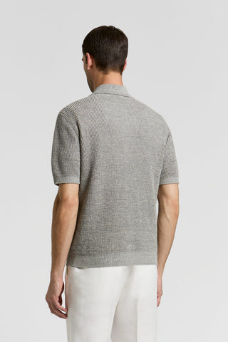 Camicia in mélange di lino e cotone