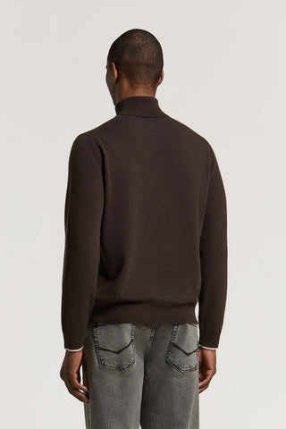 Maglia a collo alto in lana e cashmere