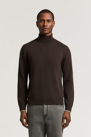 Maglia a collo alto in lana e cashmere