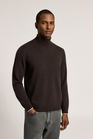 Maglia a collo alto in lana e cashmere