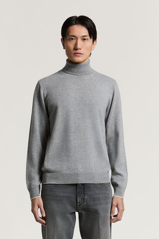 Maglia a collo alto in lana e cashmere