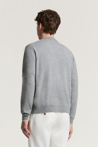 Cardigan in lana merino e cashmere