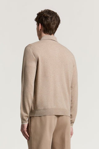 Camicia in lana merino e cashmere