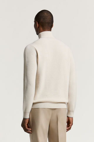 Maglia a collo alto in lana e cashmere
