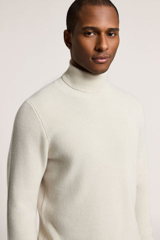 Maglia a collo alto in lana e cashmere