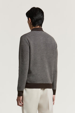 Polo in filato di lana e cashmere