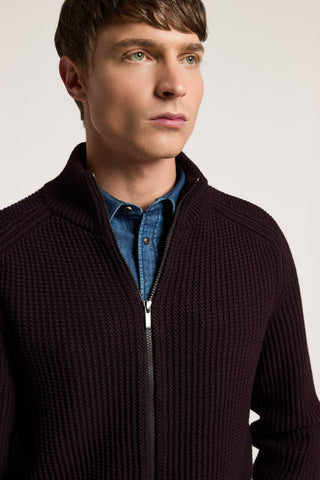 Cardigan in pura lana merino