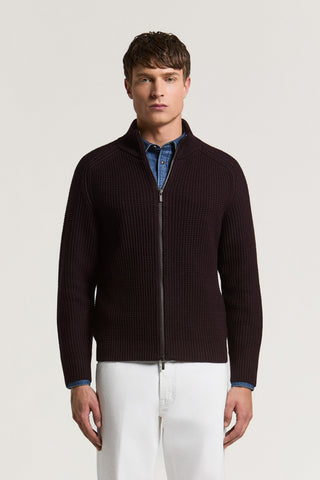 Cardigan in pura lana merino