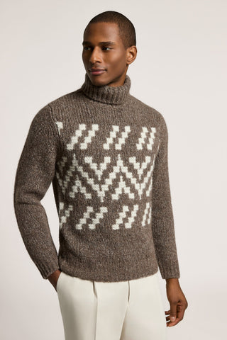 Maglia in filato di lana, alpaca e cotone