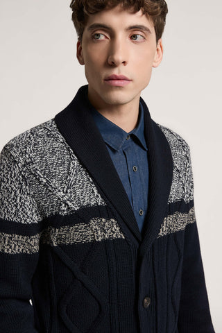 Cardigan in lana merino extrafine