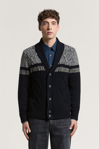Cardigan in lana merino extrafine