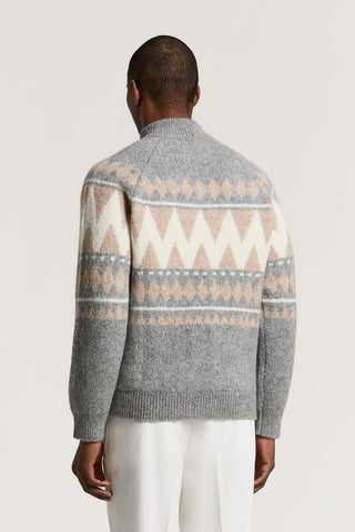 Maglia in alpaca, lana e cotone
