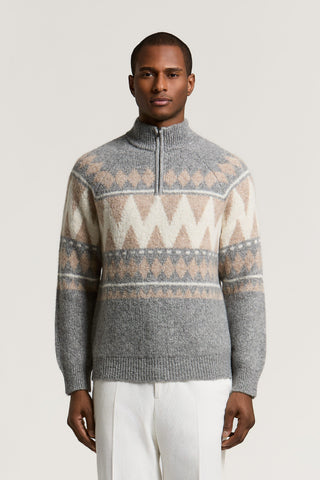 Maglia in alpaca, lana e cotone