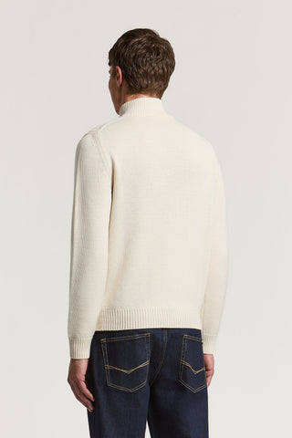 Maglia a collo alto in lana merino