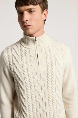 Maglia a collo alto in lana merino