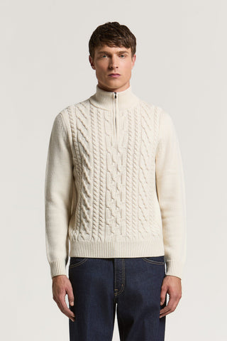 Maglia a collo alto in lana merino