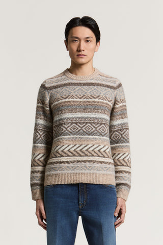 Maglia in misto alpaca, lana e cotone